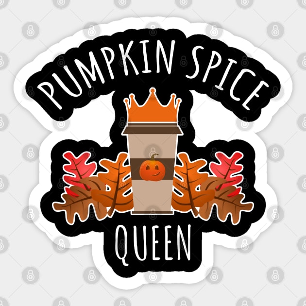 Pumpkin Spice Queen Sticker by LunaMay